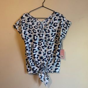 NWT Juicy Couture Leopard Blouse